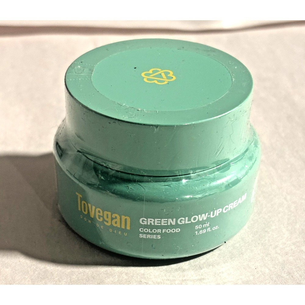 Tovegan Green Glow-Up Cream 50ml 1.69oz‎ Vegan Korean Skincare Moisturizer